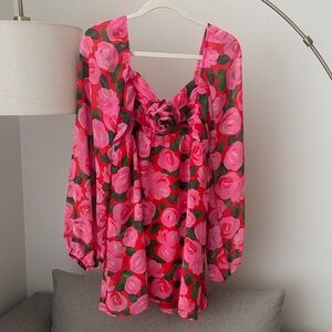 Show Me Your MuMu Pink Floral Dress